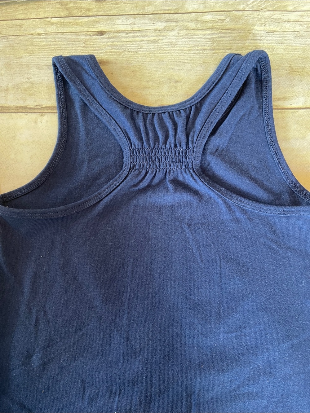 Navy Patchwork Graphic Summer Tank Top for 5T Girl Americana - Picture 9 of 9